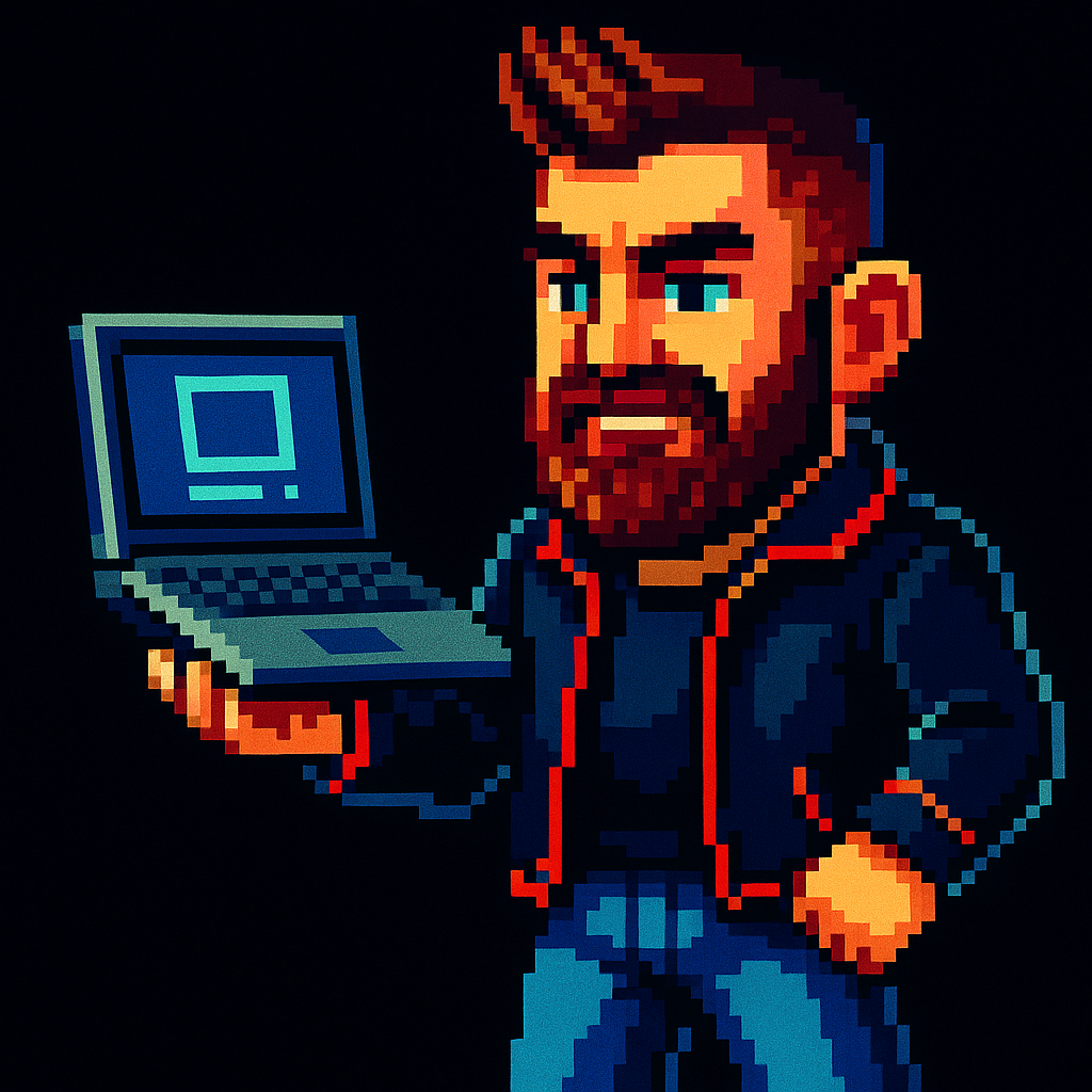 Jamie with Laptop